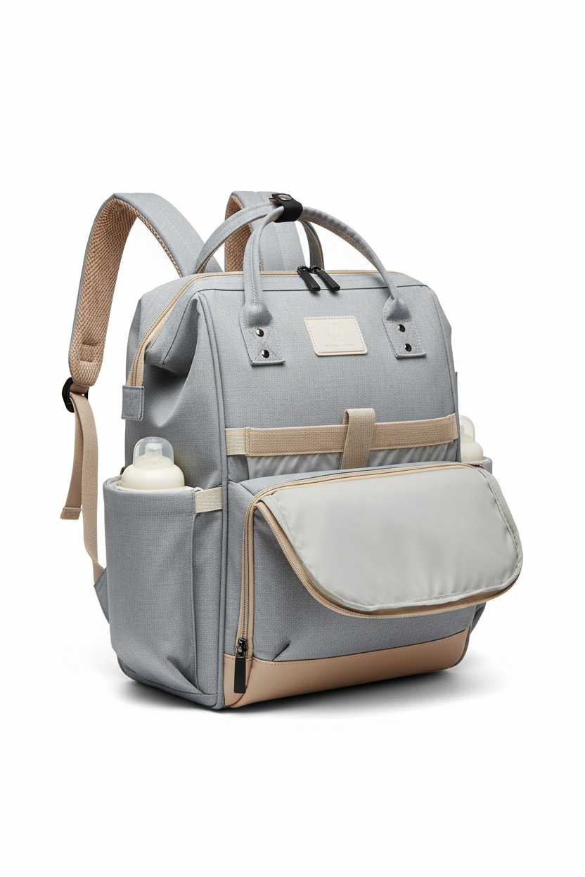 2 in 1 diaper  bag with cooler compartment