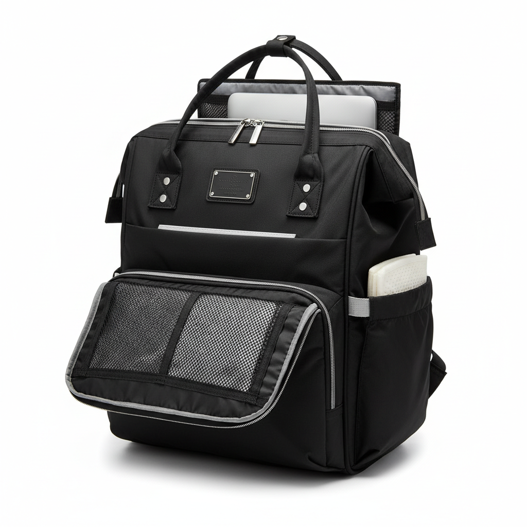 Baby Diaper Bag - Black