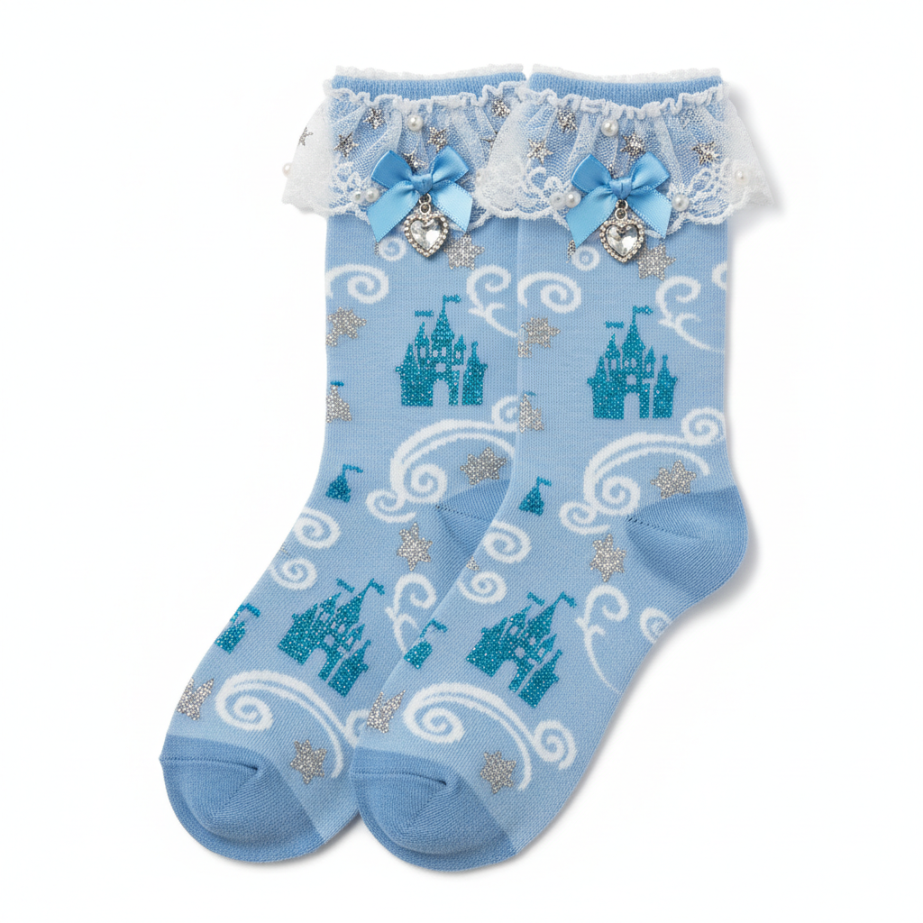Blue Princess Socks