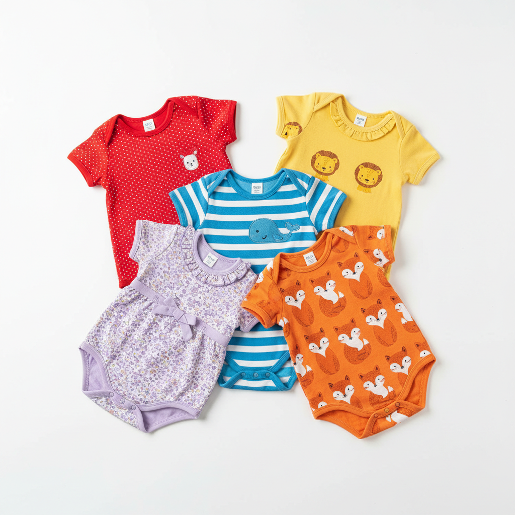 Colorful Baby Rompers