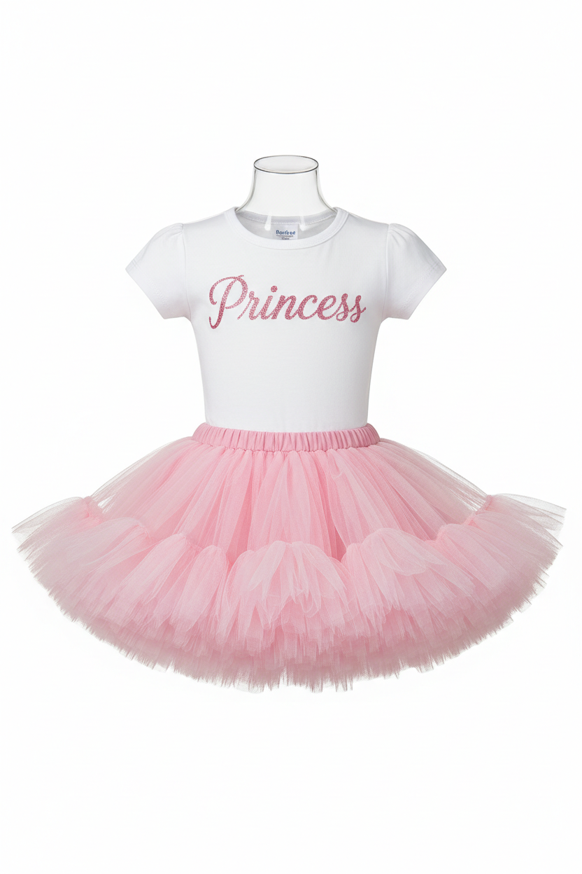 Pink Princess Tutu Skirt Set