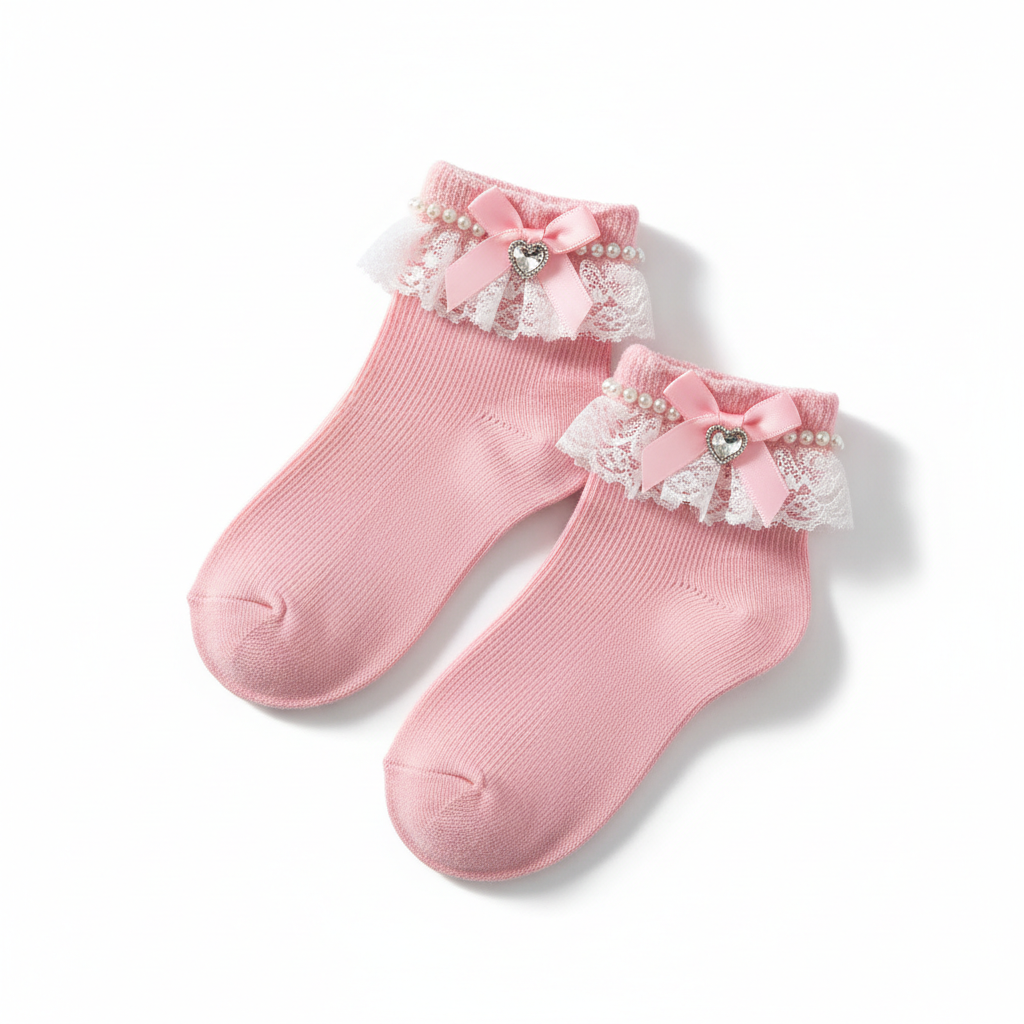 Pink Short Princess Socks