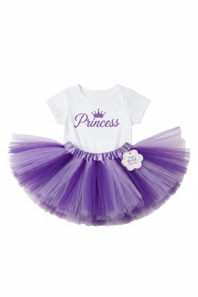 Purple Princess Tutu Skirt Set