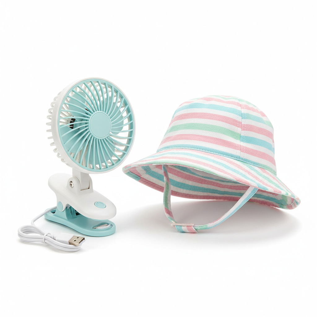 Stroller Fan & Baby Sun Hat