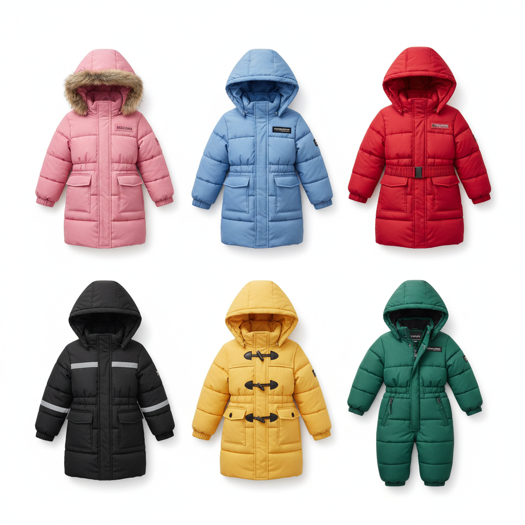Winter Jackets Girls & Boys All Colours
